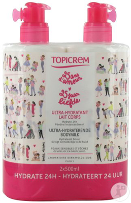 Image TOPICREM LAIT HYDRATANT 2 X500 ML